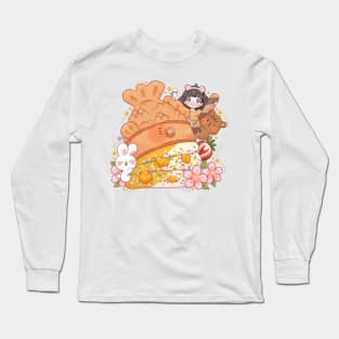 Taiyaki Mango Ice Cream Long Sleeve T-Shirt